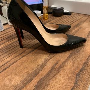 Christian Louboutin black pump heels
